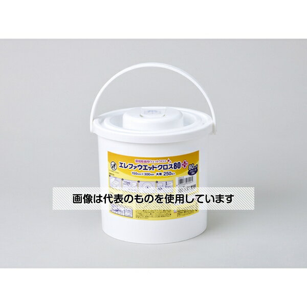 ハクゾウメディカル エレファウエット クロス80プラス 容器入 大判 150mm×300mm 250枚入 2600197 入数：1個(250枚入)