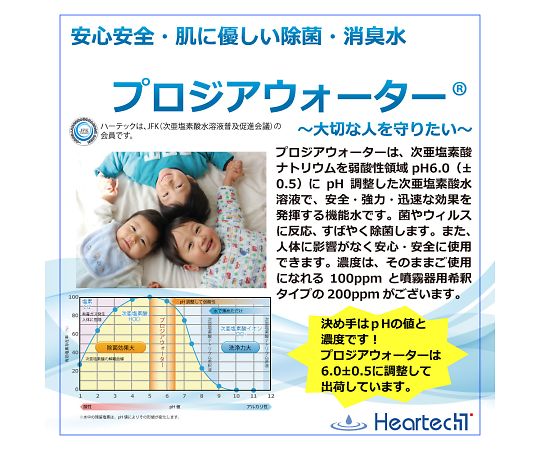 ハーテック プロジアウォーター10リットル 200ppm PW-10T 入数：1個