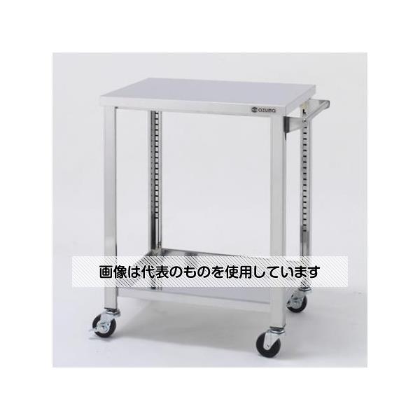 金属制  - アズワン(AS ONE) 900x600x800mm/100kg ワゴン(二段/ステンレス製) EA956NA-44 入数：1台