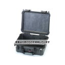 エスコ 300x225x132mm/内寸 防水ケース(黒/ウレタン無) EA657-140NF 入数:1個