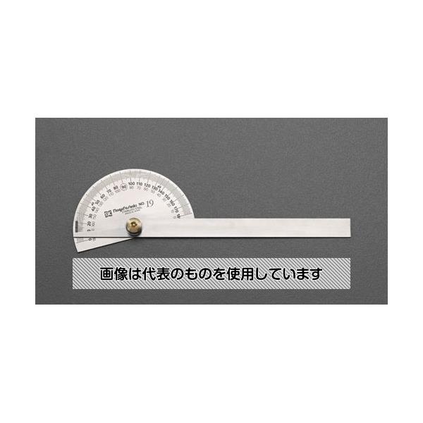 【アズワン AS ONE】実験室設備 工具類 工具、道具 商品の仕様 ●目盛：0/170°、180°/10° ●最小読取値：1° ●竿全長：204mm ●材質：ステンレス ●鋭角測定に便利なプロトラクター部カットタイプ。 ●コード品番：EA720WS-2 【※ご注意ください】商品は代表の画像を使用しています。