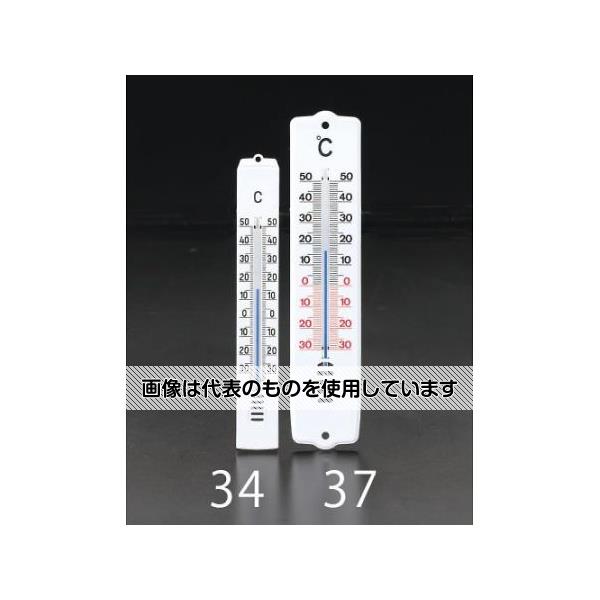 エスコ180x26mm温度計EA7...