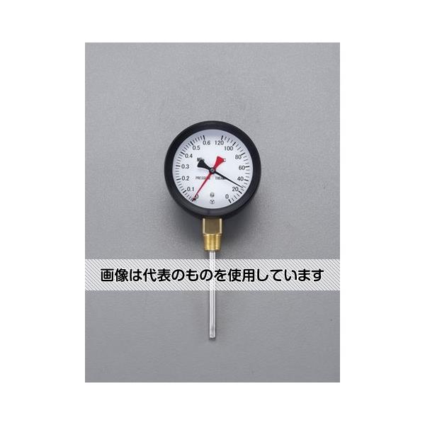 エスコ 0- 120℃/0-0.3MPa/φ110mm 水高計(立型) EA729PA-14 入数：1個