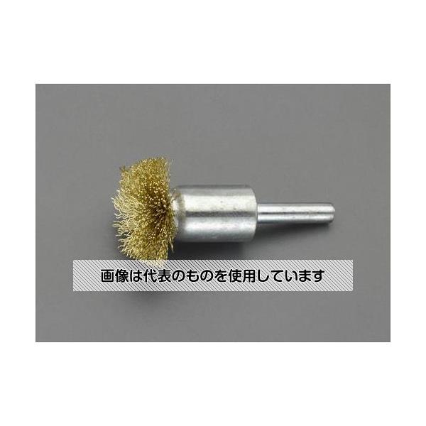 エスコ 30mm/6mm軸 軸付ブラシ(傘型/スチール製) EA819BM-131 入数：1個