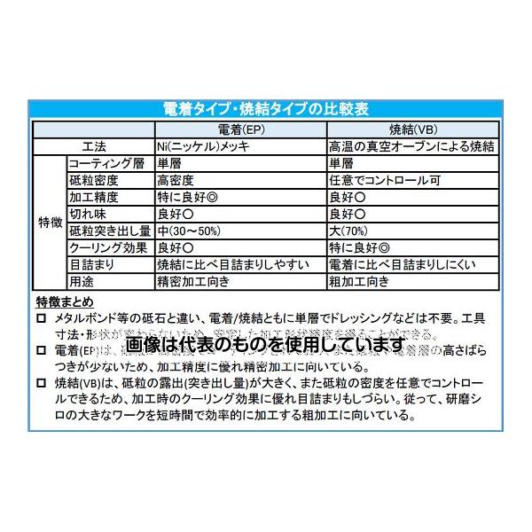 エスコ 2.5x6.9x44.5mm ダイヤモンドバー(3mm軸) EA819DG-6 入数：1本