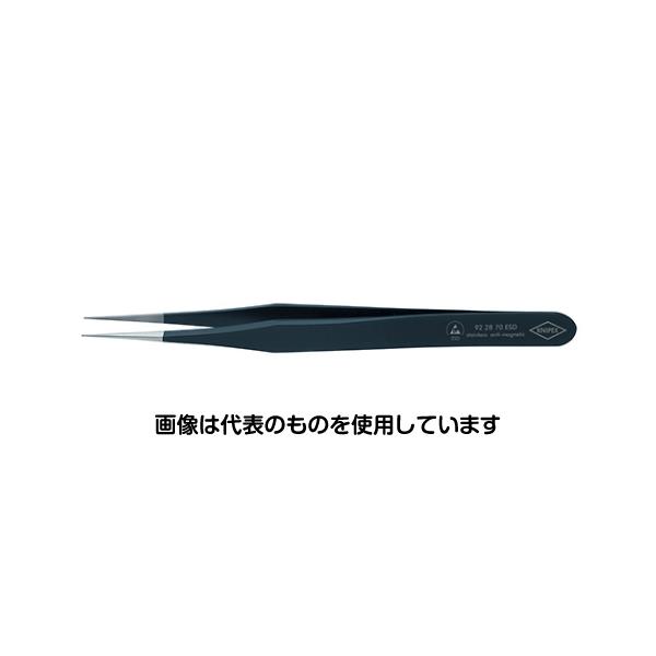 【アズワン AS ONE】実験室設備 工具類 工具、道具 ●材質は非磁性のステンレス。 ●ESDコーティング：表面抵抗約100000オームのつや消し黒仕上げ。 ●先端部はつや消し仕上げ。 ●部品をつかみやすい先端部。 ●ストレートタイプ ●先端は大変精密で鋭利です。 ●つかみ面はフラットで、部品に傷をつけません。 商品の仕様 ●質量(g)：13 ●メーカー型番：9228-70ESD 【※ご注意ください】商品は代表の画像を使用しています。