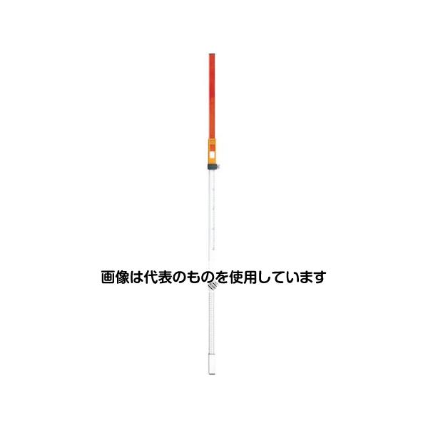 【アズワン AS ONE】実験室設備 工具類 工具、道具 ●受光器付属品のクランプでは難しかったスケール棒上での受光器位置決めを簡単にスライドさせて決められます。 ●受光器をスライドして比較高低差測定が簡単にできます。 ●裏面は1mm単位の目盛があるのでバカ棒としても使用可能です。 ●気泡管付でスケール棒を垂直に保持できます。 ●標尺・測量補助具。 商品の仕様 ●最大測定長(mm)：2400 ●幅(mm)：39 ●タイプ(段)：2 ●縮長〜全長(mm)：1310〜2400 ●測定範囲：表面80〜190cm・2段目スライド幅+-50cm・裏面〜2400mm ●表目盛：1段2段目ともに1mm目盛 ●裏目盛：1mm目盛 ●縮張〜全長：1310〜2400mm ●スライド部幅39mm ●気泡管付 ●材質／仕上：アルミ ●セット内容／付属品：収納ナイロン袋 ●原産国：中国 ●コード番号：494-2523 ●JANコード：4514095330288 【※ご注意ください】商品は代表の画像を使用しています。