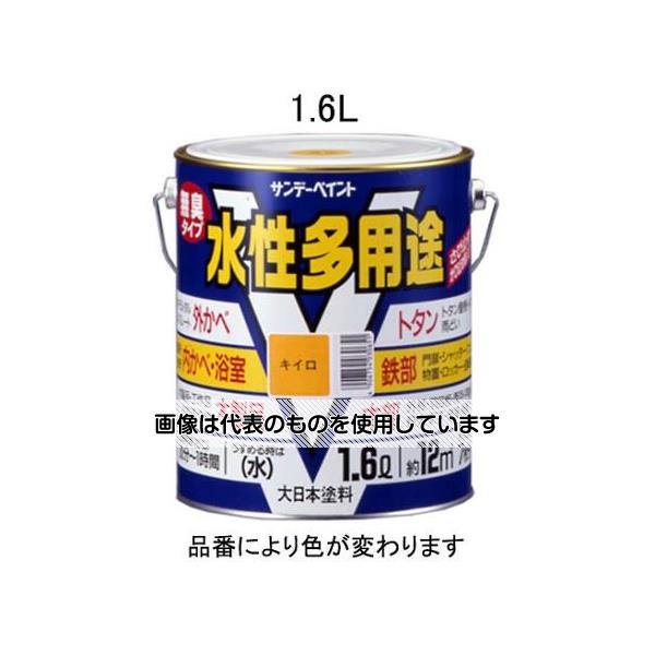 エスコ 1.6L [水性]多用途塗料(鉄・木部用/白) EA942EB-21A 入数：1缶