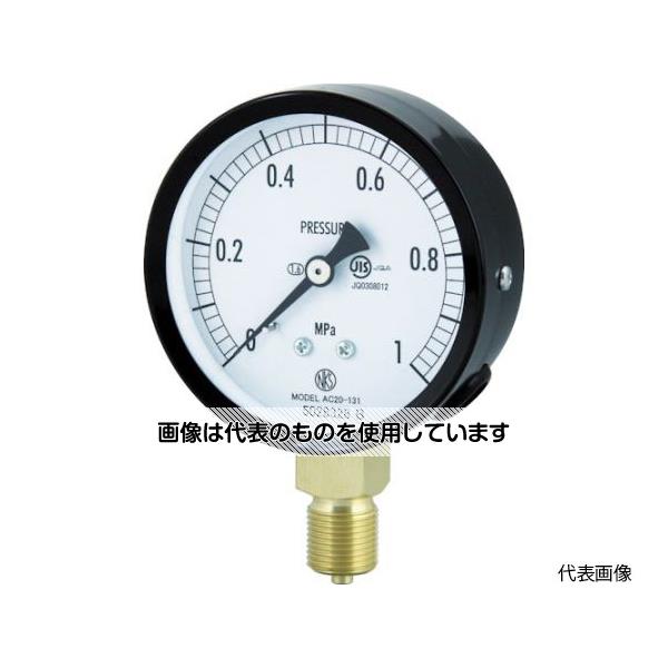 【アズワン AS ONE】実験室設備 工具類 工具、道具 ●ブルドン管の弾性変形(動き)を指針に伝える構造の圧力計で、構造が簡単なため取り扱いが容易です。 ●JIS B 7505-1規格品です。 商品の仕様 ●圧力レンジ(MPa)：0.0〜2.50 ●最小目盛(MPa)：0.050 ●精度：±1.6％ FS ●ケース形状：A ●接続部サイズ：G3/8B ●大きさ(mm)：75 ●大きさ(mm)：75 ●材質／仕上：ブルドン管／黄銅、圧力レンジ4MPa以上はステンレス(SUS316)、株／黄銅 ●注意：ねじサイズ、ねじ形状(GねじまたはRねじ)、圧力レンジ(MPa)をご確認の上、発注お願いします。 ●原産国：日本 ●コード番号：498-4374 【※ご注意ください】商品は代表の画像を使用しています。