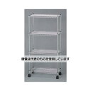 エスコ 610x360x1250mm メタルラック(キャスター付) EA976AJ-85 入数:1台