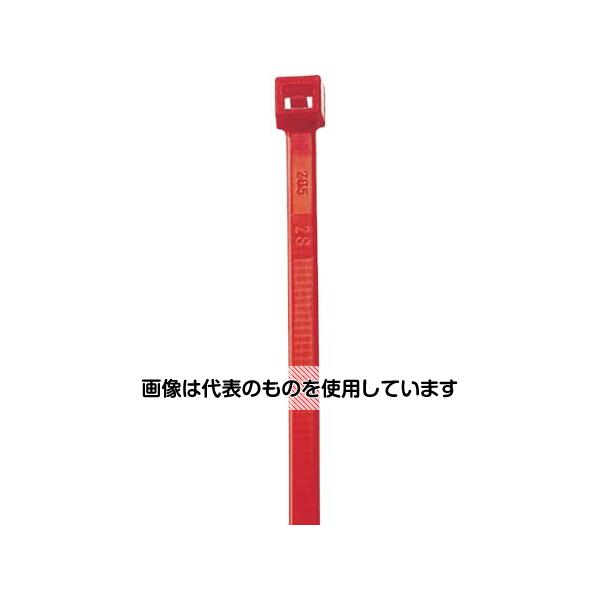 SapiSelco セルフィット カラーケーブルタイ赤 4.5mm×280mm 1袋（100本入） SEL.10.425R 1袋(100本入)