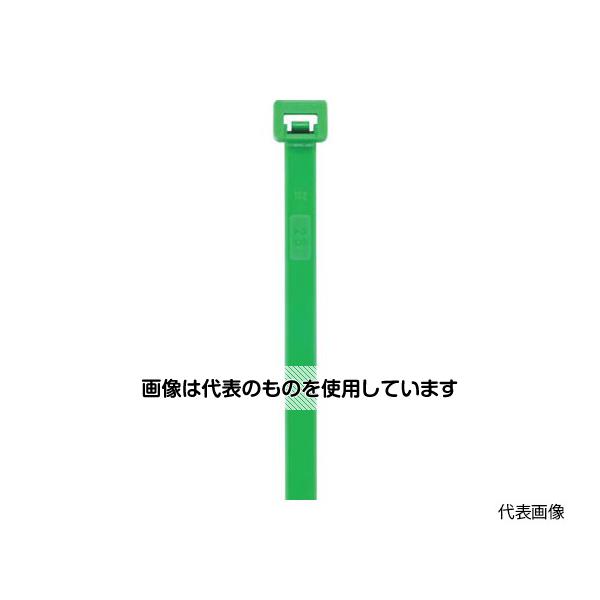【アズワン AS ONE】実験室設備 工具類 工具、道具 ●主に屋内での結束に適したカラータイプの高品質ケーブルタイです。 ●電線の被覆色に合わせた色を使用することで束線を目立たなくきれいに束ねることができます。 ●ケーブルの種類によって色分けして結束するとひと目で識別できて便利です。 ●電線ケーブルの固定や結束に。 商品の仕様 ●色：緑 ●幅(mm)：2.5 ●長さ(mm)：100 ●厚さ(mm)：1.08 ●最大結束径(mm)：24 ●引張強度(N)：110 ●最小結束径(mm)：2 ●使用温度範囲(℃)：-15〜85 ●REACH、RoHS対応。 ●一度締めると、切断しない限り外すことはできません。 ●屋内用 ●材質／仕上：ナイロン66 ●注意：屋内で使用してください。 ●ナイロン製品は乾燥し、含水量が低下すると折れやすくなりますので、開封後はお早めにご使用ください。 ●開封後、保管する場合は袋を密閉してください。 ●厳寒期はナイロン製品が固まりやすくなりますので、室温に戻してからご使用ください。 ●原産国：イタリア ●コード番号：767-0460 【※ご注意ください】商品は代表の画像を使用しています。