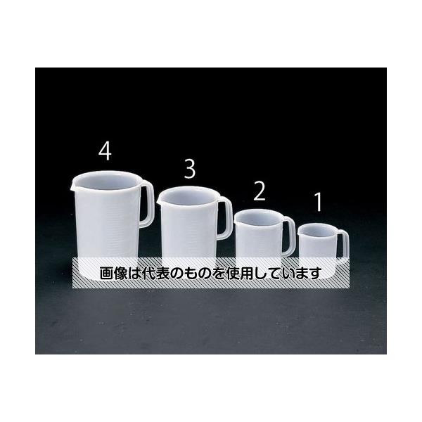 エスコ 500ml 取手付ポリビーカー EA991KC-1 入数：1個