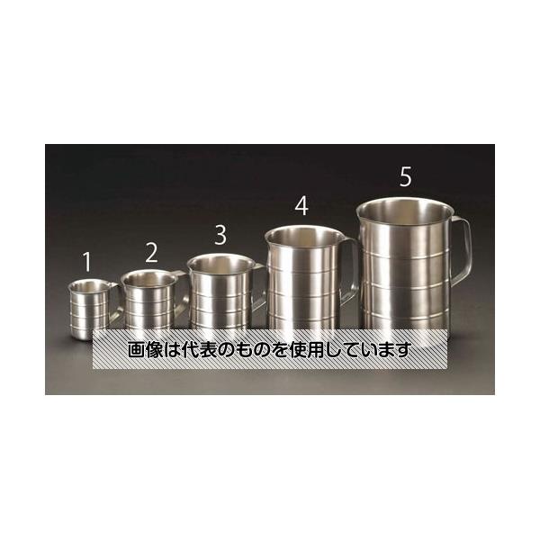 エスコ 500ml 計量カップ(ステンレス製) EA991KR-2 入数：1個