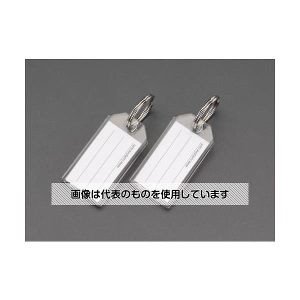 エスコ 30x57mm ネームタグ(クリアー/2個) EA956VL-40 入数：1組
