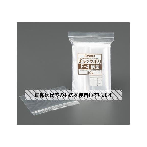 エスコ 100x 70mm ポリ袋(チャック付/横型/200枚) EA944CS-81 入数：1セット(200枚入)