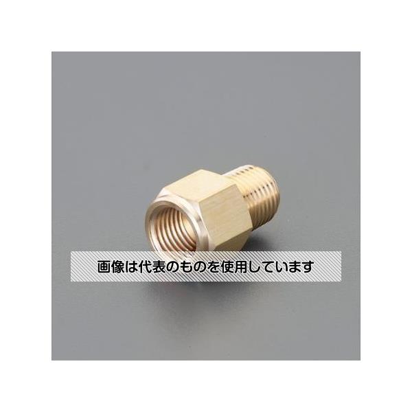 【アズワン AS ONE】実験室設備 工具類 工具その他 ●※ガスケットは付属していません。 商品の仕様 ●材質：黄銅(カドミレス材) ●ねじ径：PT3／4"(R)×PF3／4"(G) ●使用圧力：6.90MPa ●使用温度：-50〜150℃ ●重量(g)：118 ●RoHS指令相当品(カドミウム含有75ppm以下) 【※ご注意ください】商品は代表の画像を使用しています。