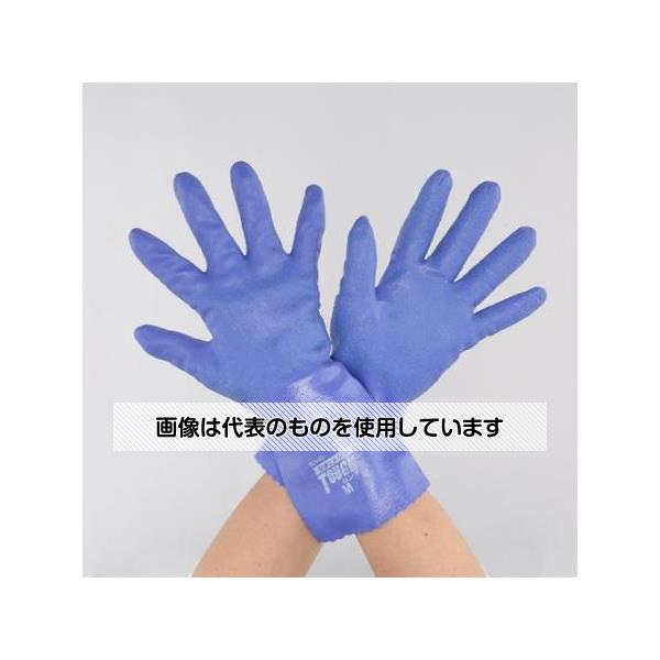 アズワン(AS ONE) [M/295mm] 手袋(ニトリルゴム/防臭・吸汗/ロング) EA354BH-22 入数：1双