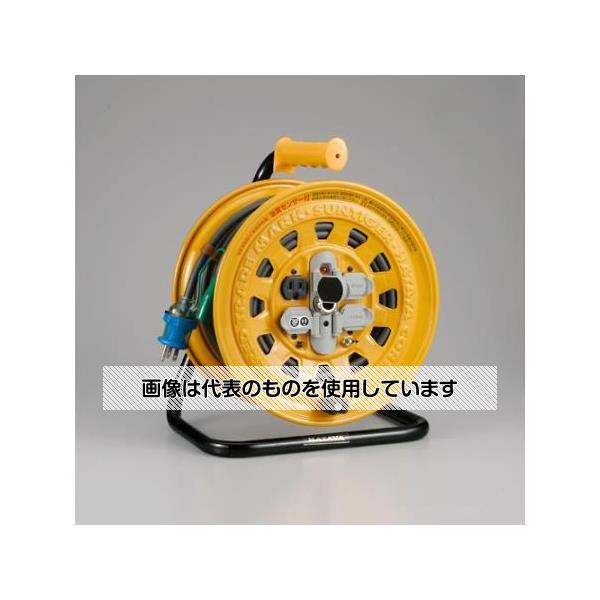 アズワン(AS ONE) AC125V/15A/20m コードリール(漏電遮断付) EA815D-20 入数：1台