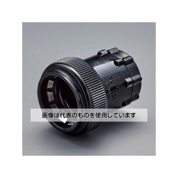 Rakuten - アズワン(AS ONE) φ22mm フレキ管用防水コネクター(ワンタッチ型/黒) EA947HP-83 入数：1個