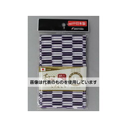 福徳産業 矢絣柄 和手ぬぐい 両面柄 100cm 紫 #1917 入数：1枚