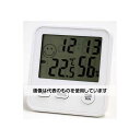 エンペックス気象計 デジタルMini温度・湿度計 時計 シルキーホワイト TD-8321 入数：1個