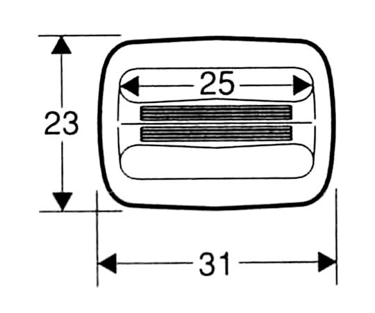 和気産業 トライグライト 黒 25mm 2個入 R-335 入数:1袋(2個入) [3]