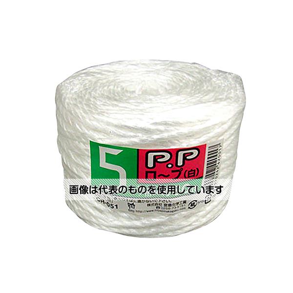 宮島化学工業 PPロープ 白 5mm×80m CR051 入数：1巻