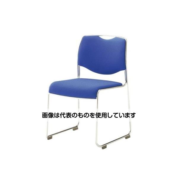 エスコ スタッキングチェアー(ブルー) EA956XF-15 入数：1個