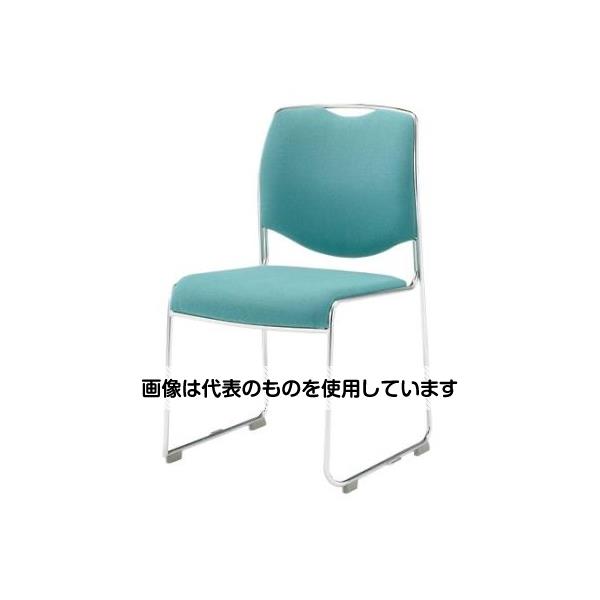 エスコ スタッキングチェアー(グリーン) EA956XF-17 入数：1個