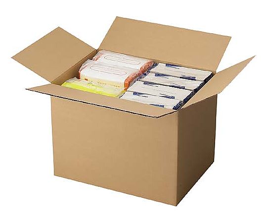 アズワン(AS ONE) 無地ダンボール厚手 No.5-2(底面3L)10枚 WF NO5-2/10マイイリ 入数:1パック(10枚入) [2]