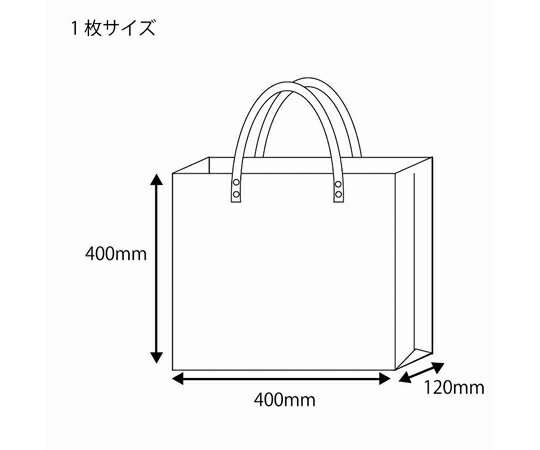 アズワン(AS ONE) 400x120x400mm トートバッグ(透明/大) EA927SF-113 入数：1枚 3