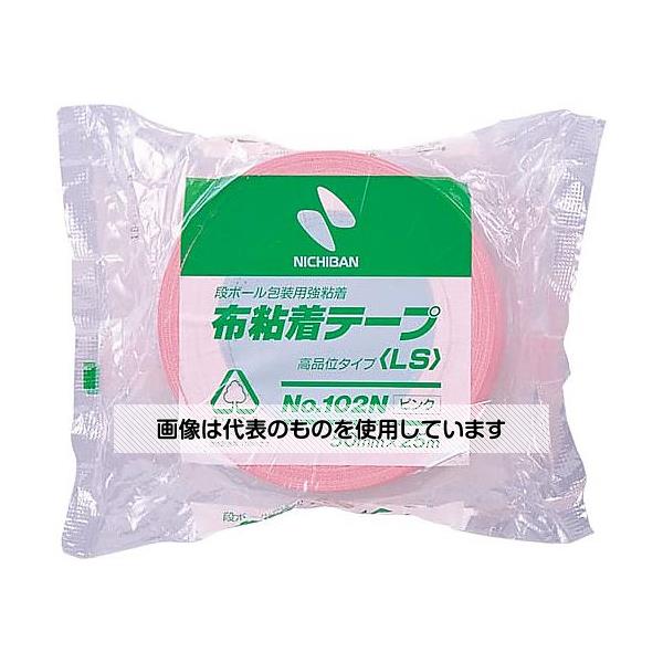 ニチバン 布粘着カラーテープ 50mm×25m ピンク 102N11-50 1巻
