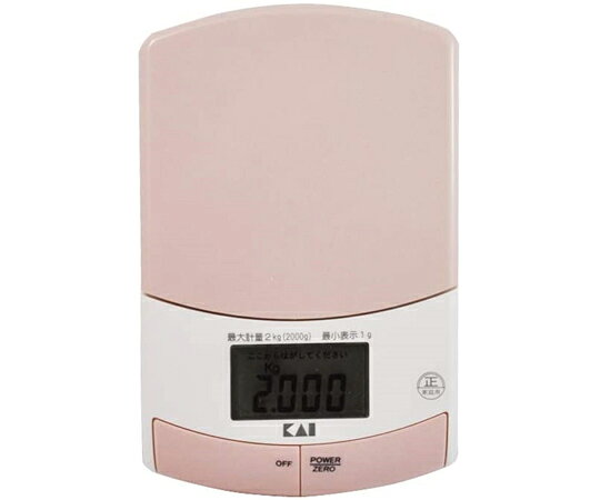貝印 Kai House SELECT 薄型計量器 2kg ピンク #000DL6337 入数:1個 [2]