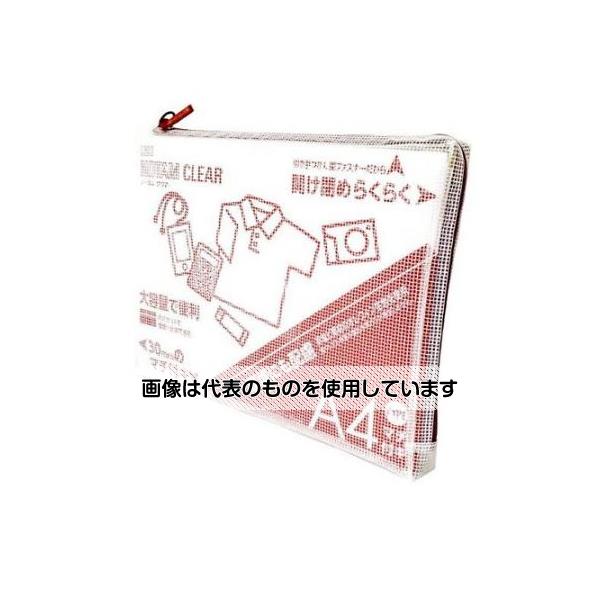 アズワン(AS ONE) A4/260x345x30mm メッシュケース(レッド) EA762CF-353 入数：1個