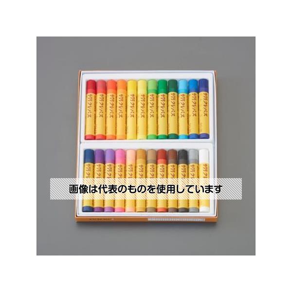 アズワン(AS ONE) 24本組 [太巻]クレパス(油性) EA765MV-504 入数：1セット