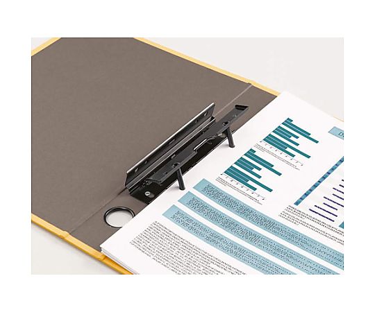 ライオン事務器 A4 片開きパイプ式ファイル(300枚/レッド) EA762CL-91 入数:1冊 [3]