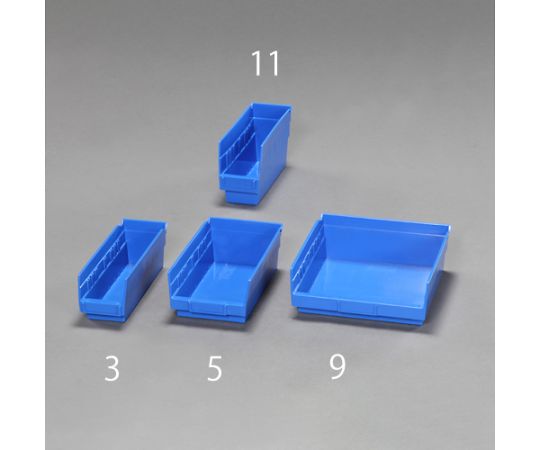 アズワン(AS ONE) 105x300x100mm パーツトレー/ラック棚用(青) EA661EB-3 入数:1個 [2]