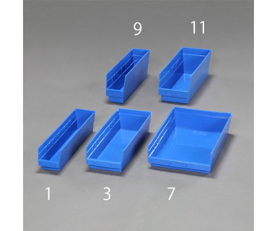 アズワン(AS ONE) 280x450x100mm パーツトレー/ラック棚用(青) EA661EC-7 入数:1個 [3]