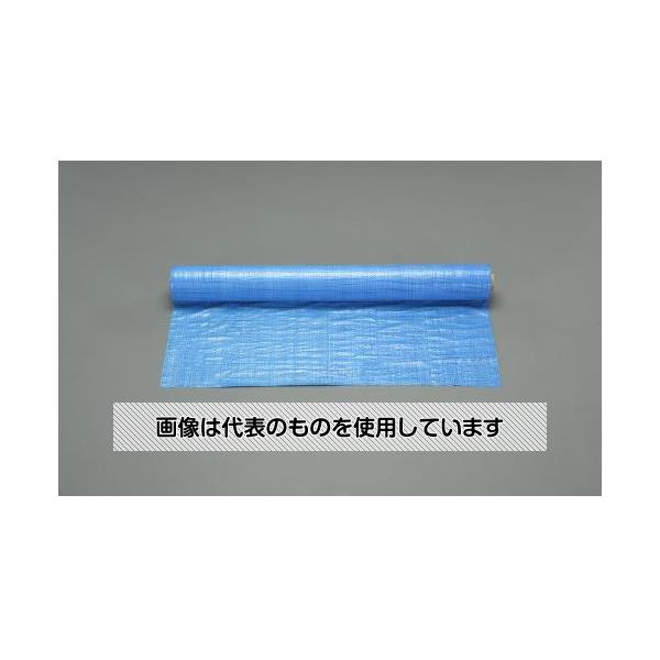 エスコ 0.9x100m 床面養生シート(ブルー) EA911BA-43 入数：1個