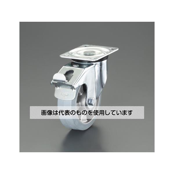 エスコ 125mm キャスター(自在金具・帯電防止/ブレーキ付) EA986HE-22 入数：1個