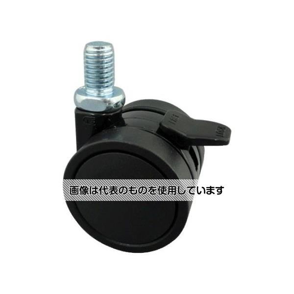 アズワン(AS ONE) 40mm キャスター(ツインホイール/ブレーキ付/U3/8x16山) EA986TG-26 入数：1個