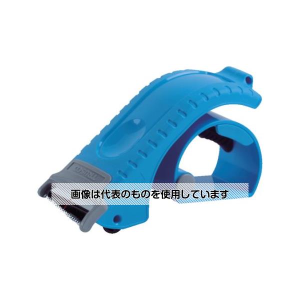 トラスコ中山 樹脂製エルゴテープカッター エコノミータイプ スカイブルー色 TETCE-B 入数：1個