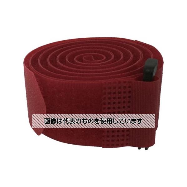 アズワン(AS ONE) マジックテープ マジックストラップ強力結束 25mm×130cm レッド ...