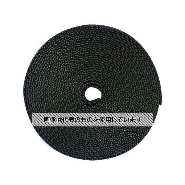 トラスコ中山 ナイロン平ベルト 1.6t×38mm×5m 黒 TNB385-BK 入数：1巻