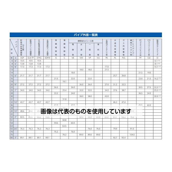 エスコ 34.0mm サドル(塩ビ管用/5個) EA947BX-27 入数：1袋(5個入)