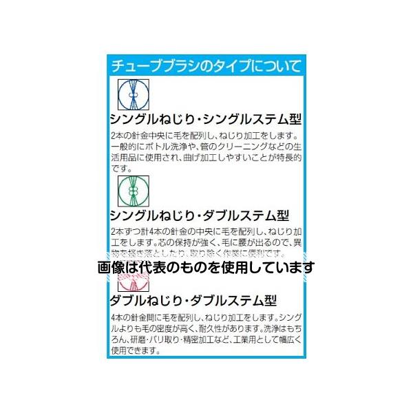 アズワン(AS ONE) 20.6mm チューブブラシヘッド(ナイロン製) EA109CK-20.6 入数：1本