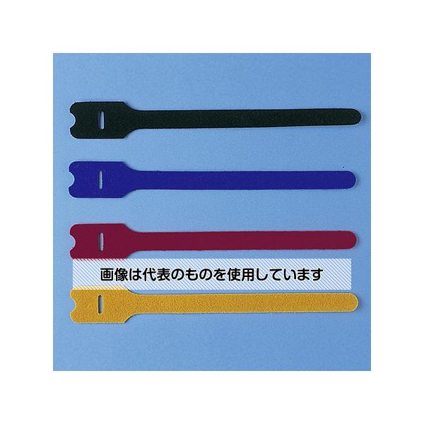 【アズワン AS ONE】実験室設備 工具類 工具、道具 ●表裏がくっつく面ファスナー。 ●巻くだけでケーブルを結束。 ●ガイド穴を通してより確実に結束可。 ●ネジ、釘用の固定穴付き。 ●取り外して再利用が可能。 商品の仕様 ●サイズ：200×25(12)mm ●カラー：黒、青、赤、黄×各1本 【※ご注意ください】商品は代表の画像を使用しています。