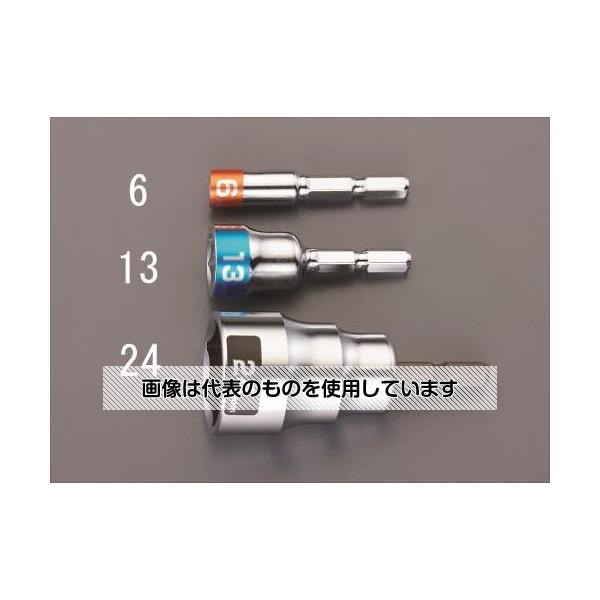 エスコ 21mm 電ドルソケット(ショート) EA612BF-21 入数：1本