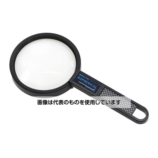 クリアー光学 手持ち高倍率ルーペ 拡大鏡 非球面レンズ 3.5倍 90mm RQ-90 入数:1個